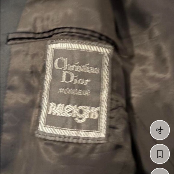 EUC Vintage Christain Dior Monsieur Elegant Black Jacket - Picture 7 of 15